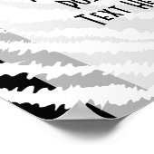 Poster Motif d'impression Black Zebra. (Coin)