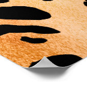 Poster Motif d'impression de cheetah aquarelle (Coin)