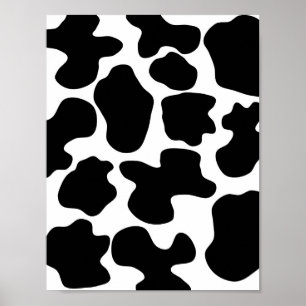 Poster Motif d'impression de vache
