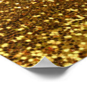 Poster Motif d'impression Gold Glittery Diamants (Coin)