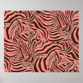Poster Motif d'impression zebra sans faille (Devant)