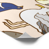 Poster motif d'oiseaux transparent (Coin)