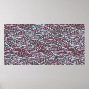 Poster motif d'onde Abstrait