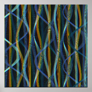 Poster Motif d'onde quantique