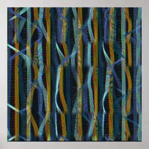 Poster Motif d'onde quantique