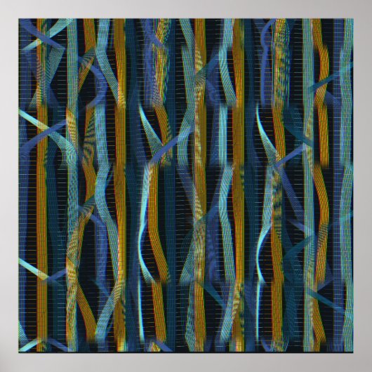 Poster Motif d'onde quantique (Devant)