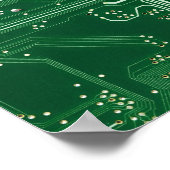 Poster motif d'ordinateur de carte à circuit électronique (Coin)
