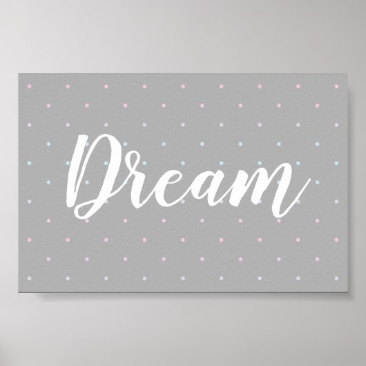 Poster Motif Dream Pastel Dot (Devant)