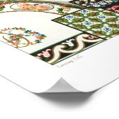 Poster motif du XVIIIe siècle par Albert Racinet (Coin)