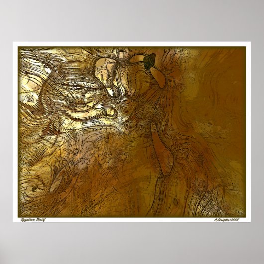 Poster Motif égyptien (Devant)