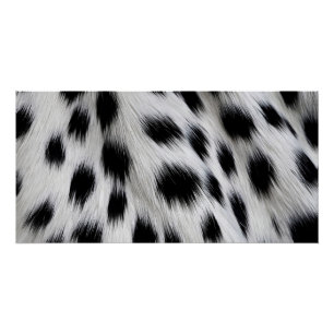 Poster Motif élégant en fausse fourrure de dalmatien