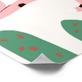 Poster Motif, empreinte de léopard, vintage. (Coin)