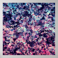 Motif en marbre de granit turquoise, rose et noir