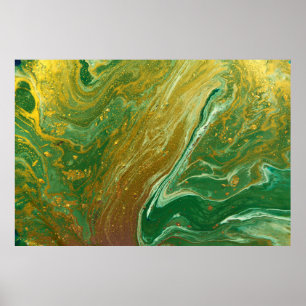 Poster Motif en marbre liquide