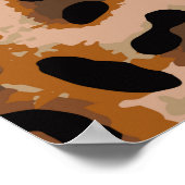 Poster Motif en peau d'animal de guépard de jaguar sans s (Coin)