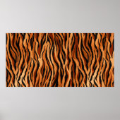 Poster motif en peau de tigre transparent (Devant)