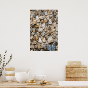 Poster Motif en pierre, pierre naturelle