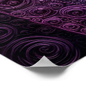 Poster Motif en spirale abstrait Texture de tourbillon 3D (Coin)