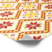 Poster motif en tissu floral (Coin)