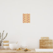 Poster motif en tissu floral (Cuisine)