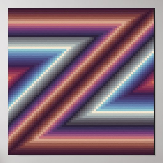 Poster Motif en Z (Devant)