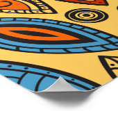 Poster Motif ethnique (Coin)