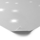 Poster Motif étoile gris argenté (Coin)