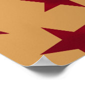 Poster Motif Étoiles Dorées 13 (Coin)