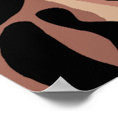 Poster Motif exotique moderne avec peau de léopard. Créat (Coin)