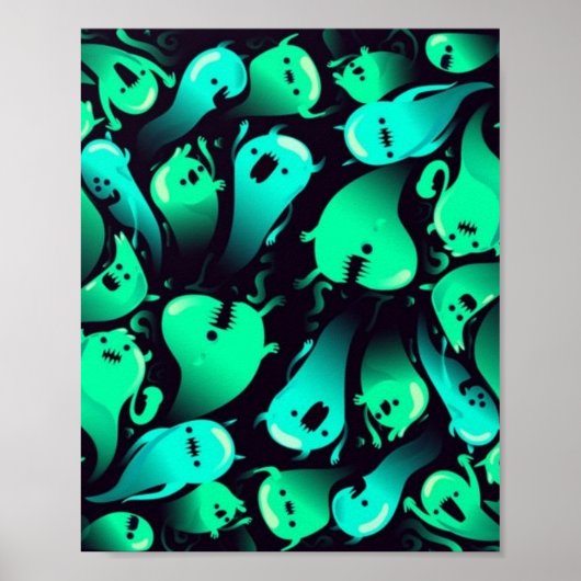 Poster Motif fantôme (Devant)