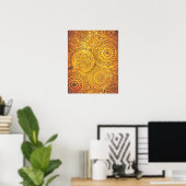 Poster Motif Faux Golden Suns (Bureau à domicile)