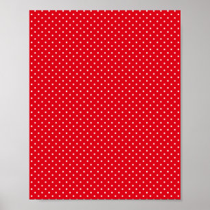 Poster Motif Festive Red Color