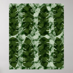 Poster motif feuille banane design feuille