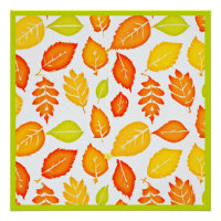 Motif Feuille coloré