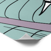 Poster Motif feuille Floral sans couture avec plante trop (Coin)