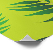 Poster Motif Feuille tropical 12 (Coin)