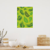 Poster Motif Feuille tropical 12 (Cuisine)