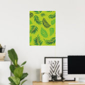 Poster Motif Feuille tropical 12 (Bureau à domicile)