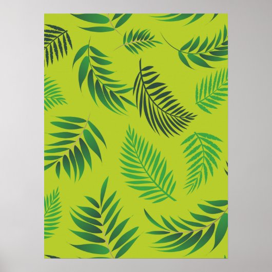 Poster Motif Feuille tropical 12 (Devant)