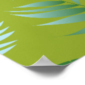 Poster Motif Feuille tropical 16 (Coin)