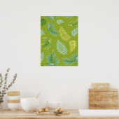 Poster Motif Feuille tropical 16 (Cuisine)