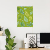 Poster Motif Feuille tropical 16 (Bureau à domicile)