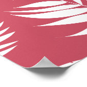 Poster Motif Feuille tropical 8 (Coin)