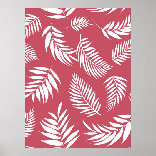 Poster Motif Feuille tropical 8 (Devant)