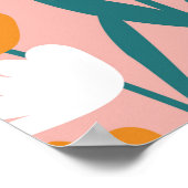 Poster motif fleurie sans couture arrière - plan, imprime (Coin)