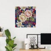 Poster Motif floral (Bureau à domicile)