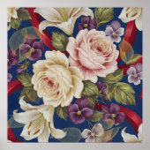 Poster Motif floral (Devant)