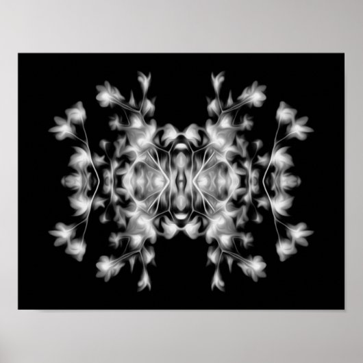 Poster Motif floral Abstrait (Devant)