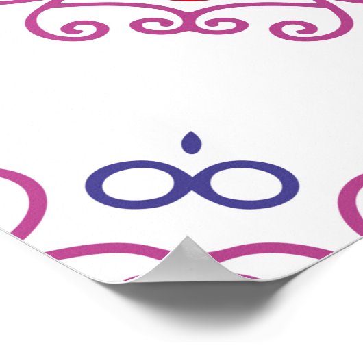 Poster motif floral Abstrait design abstrait, art, maison (Coin)