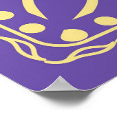 Poster motif floral Abstrait. géométrie, conception manda (Coin)